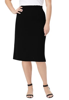 Jessica London Women’s Plus Size Tummy Control Bi-Stretch Pencil Skirt - Image 4