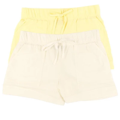 Felina Women's Organic Cotton Stretch Drawstring Short 2-Pack - Image 8