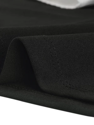 Allegra K Women's Peter Pan Collar Contrast Button Decor Long Sleeve Flare Dress - Image 5