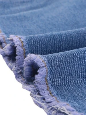 Allegra K Women's Denim Skirts Raw Hem Button Down Midi Jeans Skirt - Image 5