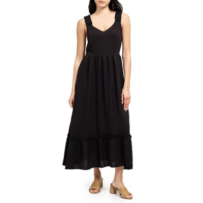 August Sky Women's V-neckline Sleeveless Midi Dress - Image 5
