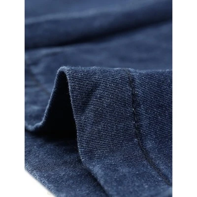 Agnes Orinda Women's Plus Size Jeans Zipper Slash Pocket Button Denim Cargo Shorts - Image 4