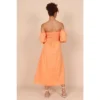Petal And Pup Womens Domenica Off Shoulder Midi Dress