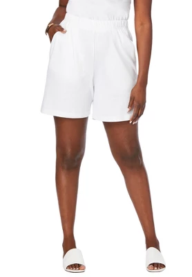 Jessica London Women’s Plus Size Soft Ease Knit Shorts - Image 2