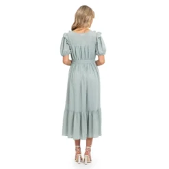 August Sky Women's Textured Midi Dress