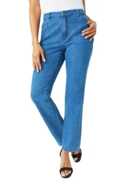 Jessica London Women’s Plus Size Petite Classic Cotton Denim Straight Jeans