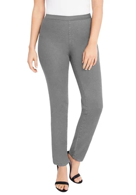 Jessica London Women’s Plus Size Straight Leg Stretch Denim Jeggings - Image 8