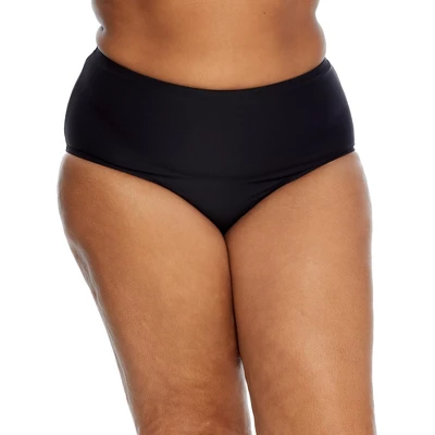 Birdsong Women's Plus Size Eco Onyx Basic Bikini Bottom - S40160P-EONX - Image 2