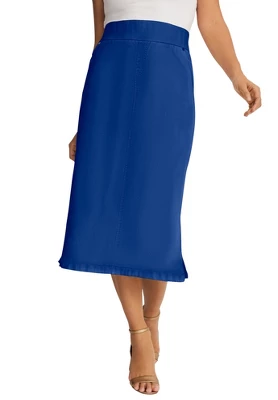 Jessica London Women’s Plus Size Comfort Waist Midi Skirt - Image 13