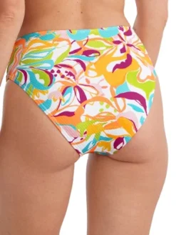 Birdsong Women's Groovy Ruched High-Waist Bikini Bottom - S20154-GROOV