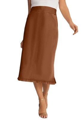 Jessica London Women’s Plus Size Comfort Waist Midi Skirt - Image 10
