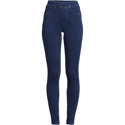 Lands' End Women's Starfish High Rise Pull On Knit Denim Skinny Jeans - Image 4