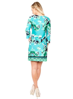 Women's 3/4 Bell Sleeve Miranda Dress - White Mark - Image 2