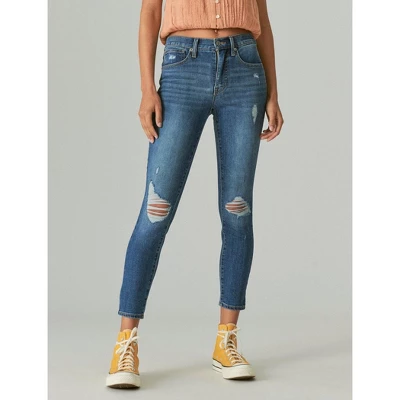 Lucky Brand Women's High Rise Bridgette Skinny Destruct Jean - Image 3