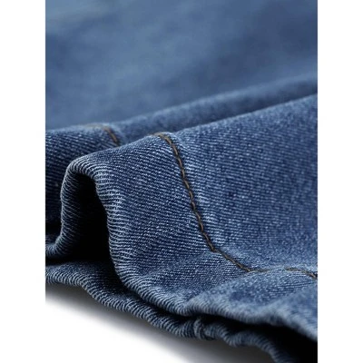 Agnes Orinda Women's Plus Size Wide Leg Baggy Washed Stretch With Pockets Denim Ankle Jeans - Image 4