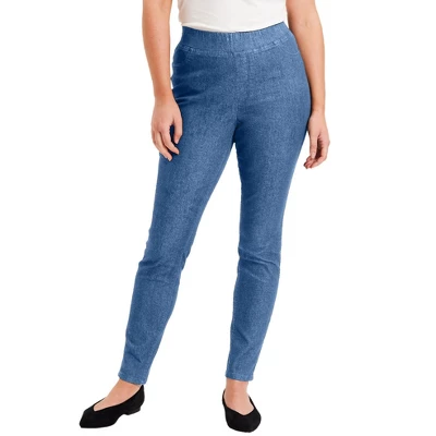 June + Vie By Roaman's Women’s Plus Size Contour Denim Skinny Jean - Image 4