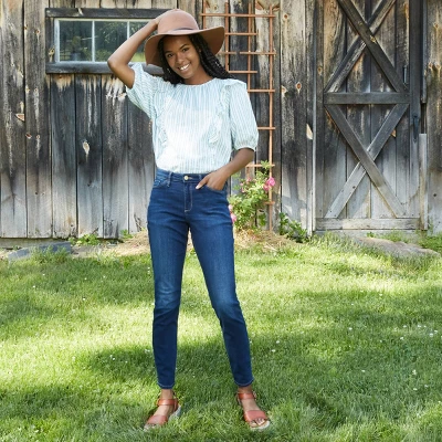 Women's Mid-Rise Skinny Jeans - Universal Thread⢠Blue - Image 2