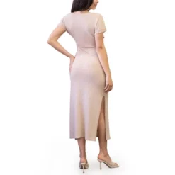 August Sky Women's Front-Tie Lightweight Knit Dress