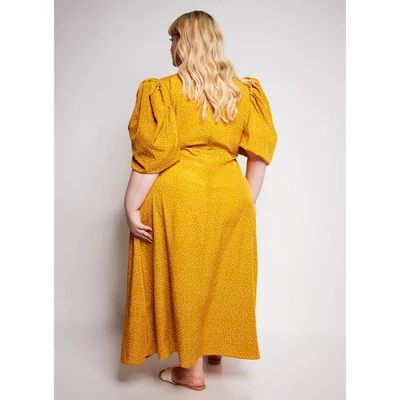 Rebdolls Women's Puff Sleeve Maxi A Line Dress - Image 3