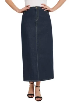 Jessica London Women’s Plus Size True Fit Denim Skirt