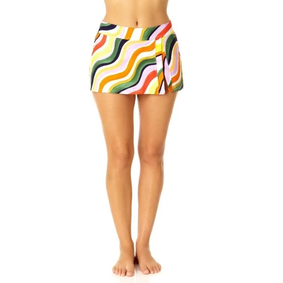 Anne Cole - Women's Striped Banded Side Skirted Swim Bottom - Image 3