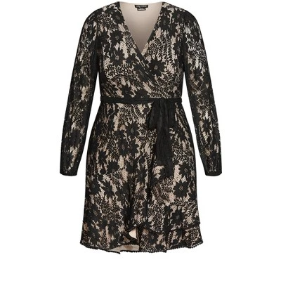 Women's Plus Size Ramona Dress - Black | CITY CHIC - Image 2