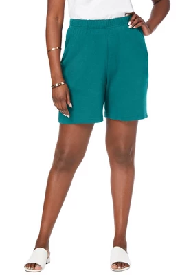 Jessica London Women’s Plus Size Soft Ease Knit Shorts - Image 5