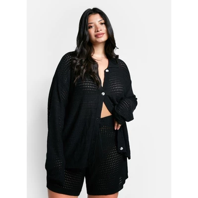 Rebdolls Women's Zuri Crochet Drawstring Shorts - Image 2