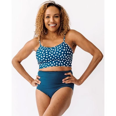 Lime Ricki Women's Indigo Dot/Indigo Reversible Ultra High-Waist Bottom - Image 2