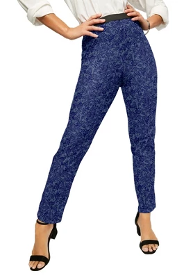 Jessica London Women’s Plus Size Straight Leg Stretch Denim Jeggings - Image 7