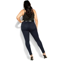Women's Plus Size Asha Short Skinny Jean - Dark Denim | CITY CHIC