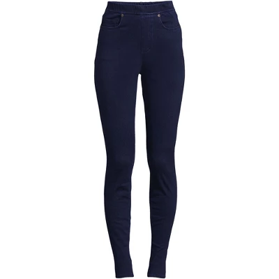 Lands' End Women's Starfish High Rise Pull On Knit Denim Skinny Jeans - Image 3