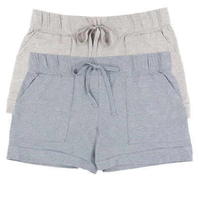 Felina Women's Organic Cotton Stretch Drawstring Short 2-Pack - Image 9