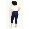 Women's Plus Size Denim Love Crop Jeans - Dark Wash | EVANS