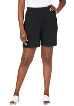 Jessica London Women’s Plus Size Soft Ease Knit Shorts
