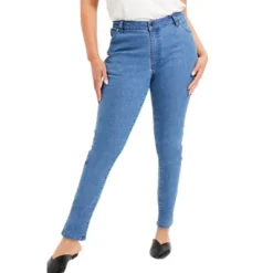 June + Vie By Roaman's Womenās Plus Size June Fit Skinny Jeans