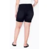 Women's Plus Size Giana Ripped Short - Black | AVENUE