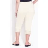 Women's Plus Size Nicola Crop Jean - Cream | AVENUE