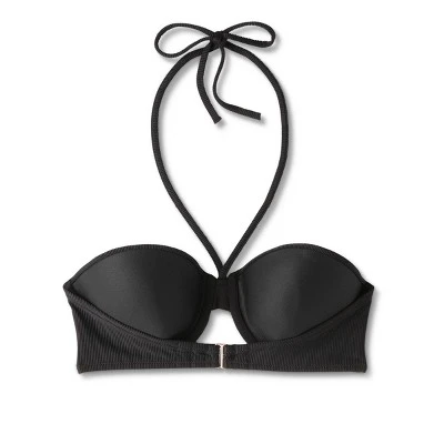 Women's Lightly Lined Ribbed Halter Bikini Top - Shade & Shore™ - Image 6