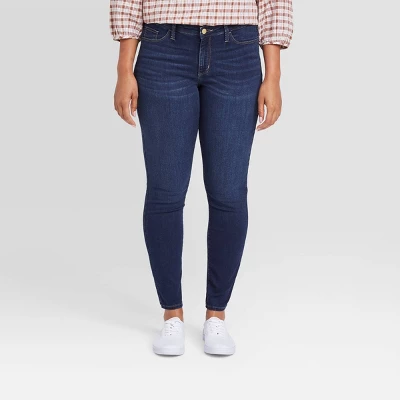 Women's Mid-Rise Skinny Jeans - Universal Thread⢠Blue - Image 5