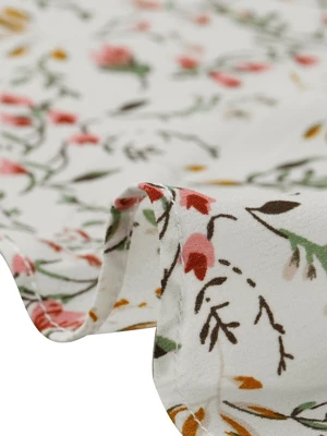 Allegra K Women's Floral Skirt Summer Casual Drawstring Side Ruffled Midi Skirt - Image 4